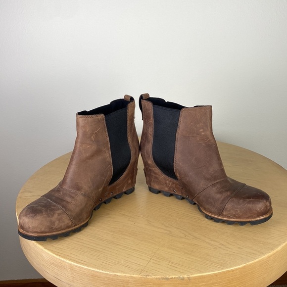 Sorel Joan of Arctic Lea Wedge Ankle Boot Womens 8.5 Snow Winter Outdoors Bootie - Picture 3 of 8